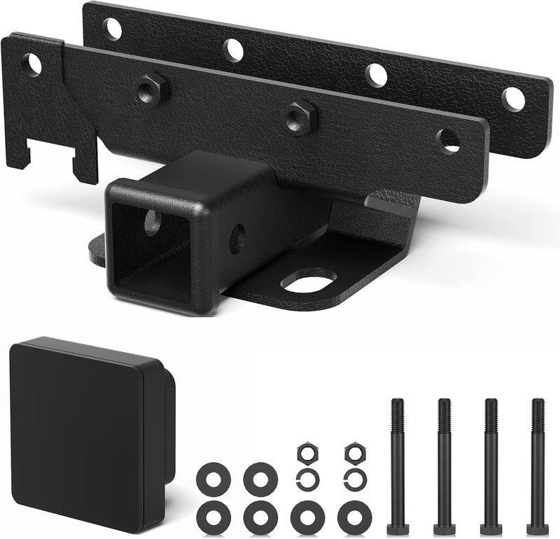 longsen Tow Trailer Hitch Receiver Kit 2 Inch Rear Bumper, Max Towing Capacity 3500 lbs, Compatible with 2018-2025 Jeep Wrangler JL JLU 4 Door and 2 Door Unlimited – Excludes JK Models - Image 1